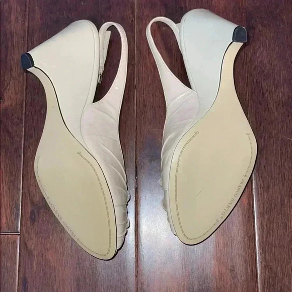 Franco Sarto Patten Leather Slingback Heels - Picture 4 of 9